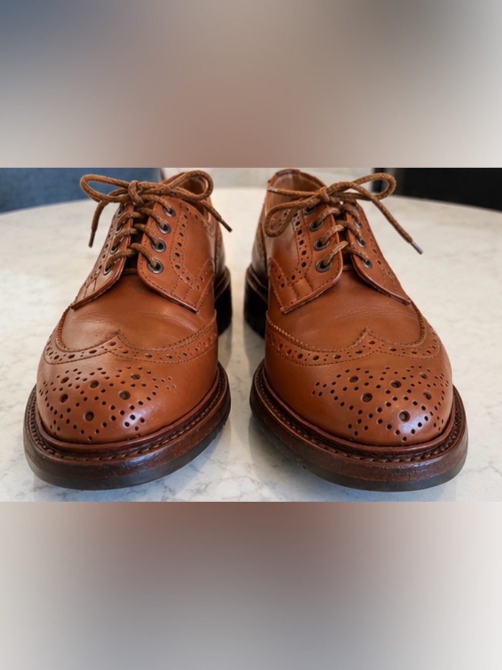 Tricker’s Keswick Country Brogue Shoes Leather (Size UK 9 Fitting G)